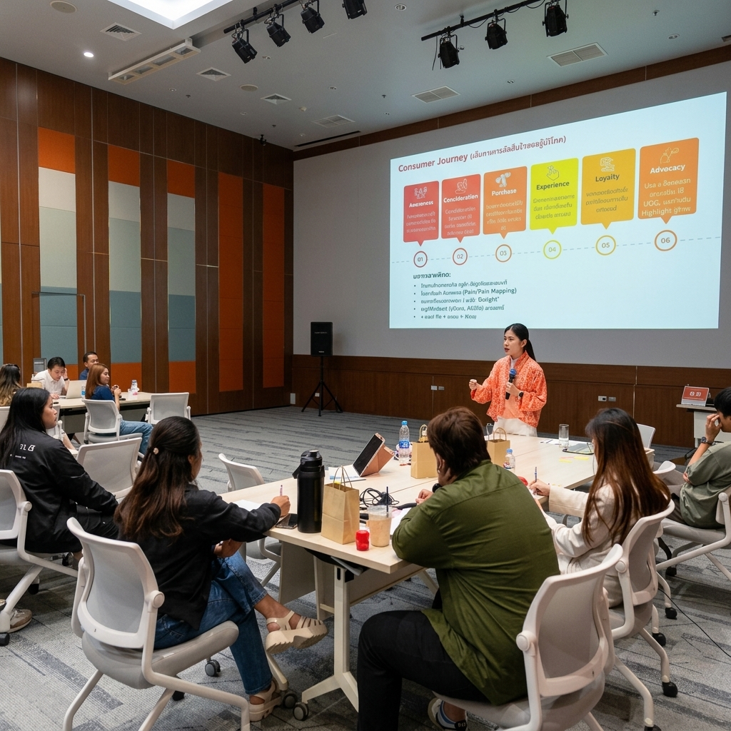 Nutthinee J. presenting Consumer Journey